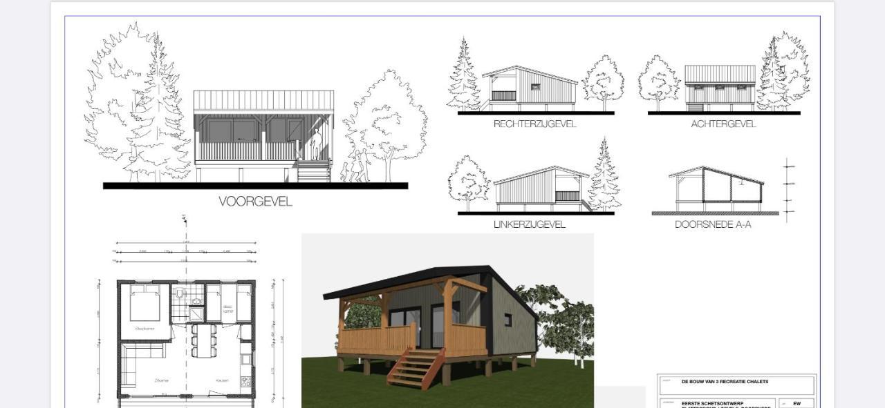 Camping Kleine Belterwijde, Wiede Lodge Met Uitzicht Over Het Water Exterior foto