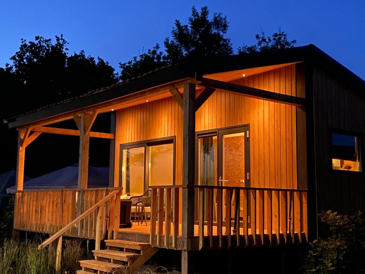 Camping Kleine Belterwijde, Wiede Lodge Met Uitzicht Over Het Water Exterior foto